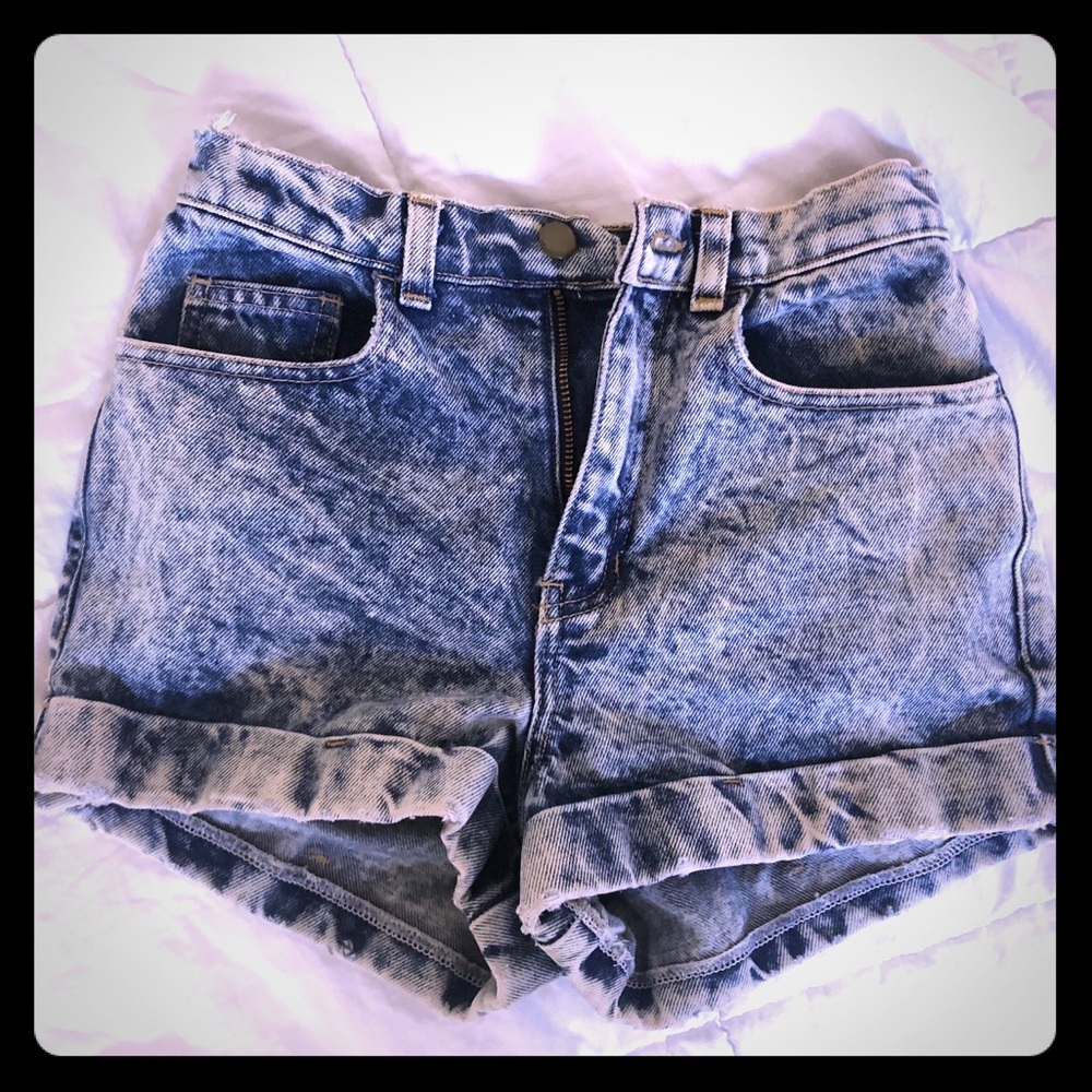 High Wasted American Apparel Denim Shorts